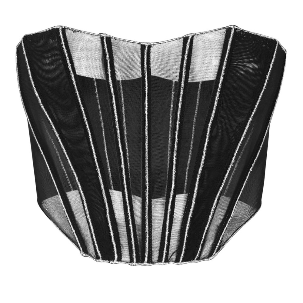 COPY - Oséree SHELL CORSET in black/sheer